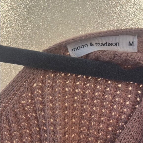 Women's Taupe Knitted Sweater - Picture 2 of 7